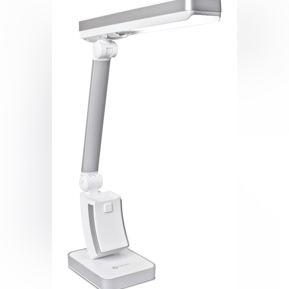 EUC Ottlite Modern White and Gray Desk Lamp - Picture 1 of 2